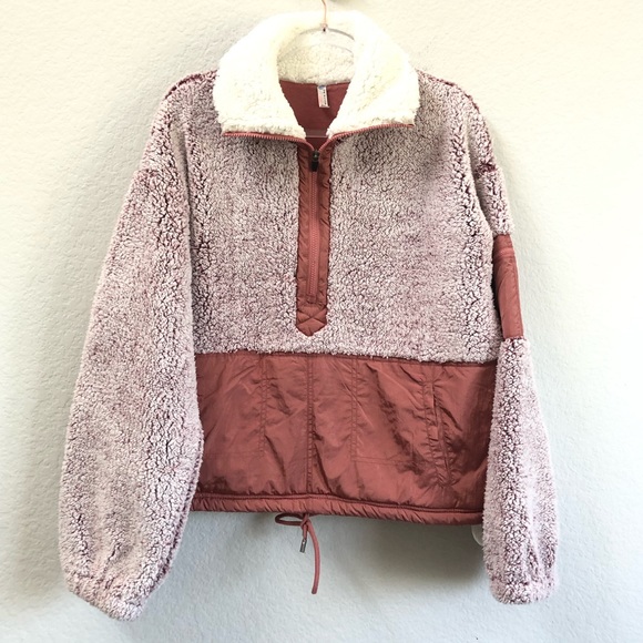 Free People Movement BFF Fleece Pullover Sz Large - Picture 2 of 6
